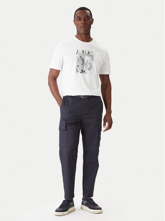 BOSS BOSS Camiseta Lupo 50554615 Blanco Regular Fit
