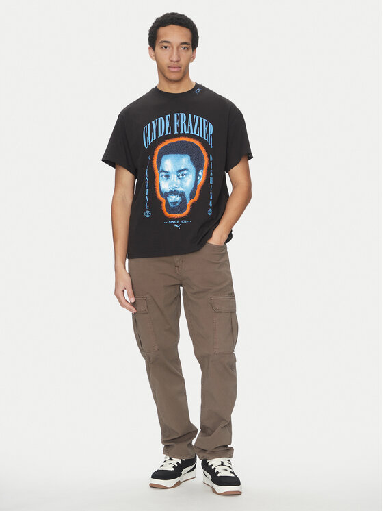Puma Puma Футболка Clyde Forever 630473 Чорний Regular Fit