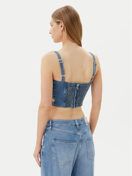 Guess Guess Топ W5GH86 D4H7C Голубий Regular Fit