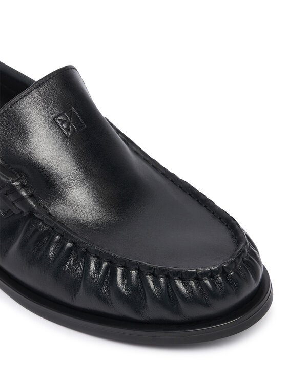 Calvin Klein Mokasyny Calvin Klein Round Essential Loafer Lth HW0HW03195 Czarny