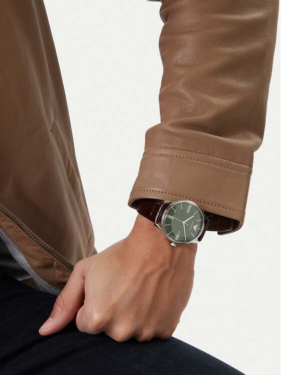 Emporio Armani Zegarek Emporio Armani Minimalist AR11672 Brązowy