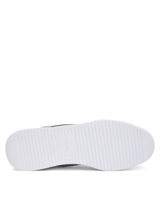 Calvin Klein Laisvalaikio batai Calvin Klein Low Pro Run Lace Stripe Met Lth HW0HW03272 Sidabrinė