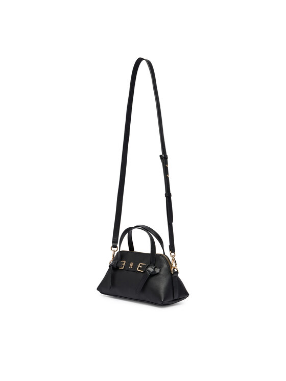 Tommy Hilfiger Rankinė Tommy Hilfiger Th Buckle Mini Tote AW0AW19034 Juoda