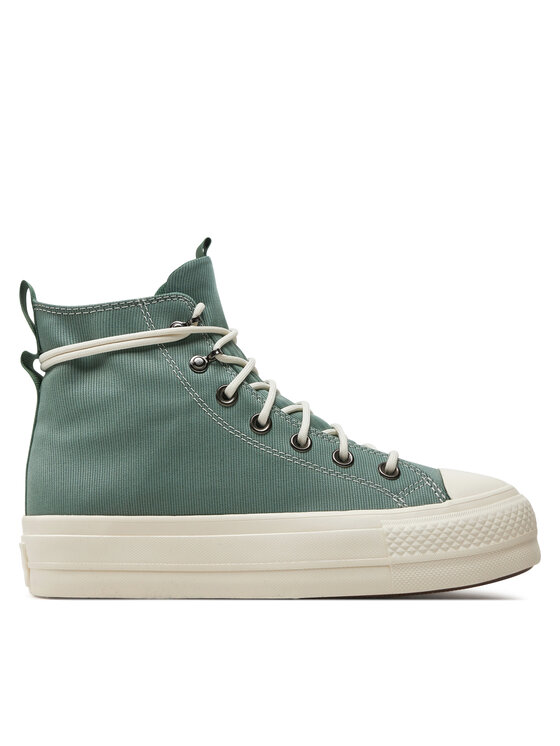 Converse Tenisice Converse Chuck Taylor All Star Lift Platform Play On Utility A08864C Zelena