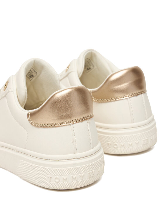 Tommy Hilfiger Sneakersy Tommy Hilfiger Low Cut Sneaker T3A9-33983-1355 D Biela