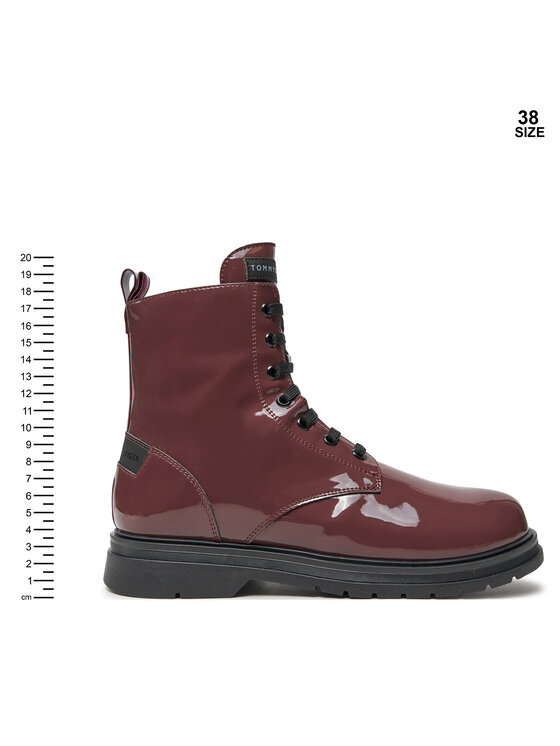 Tommy Hilfiger Členková obuv Tommy Hilfiger T4A5-33588-0775356 Bordová