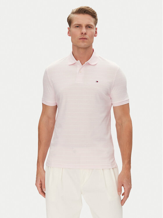 Tommy Hilfiger Tommy Hilfiger Polo majica MW0MW39994 Roza Regular Fit