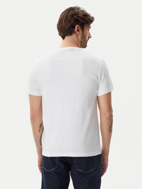 Calvin Klein Calvin Klein Póló Satin Bonded Logo K10K114162 Fehér Regular Fit