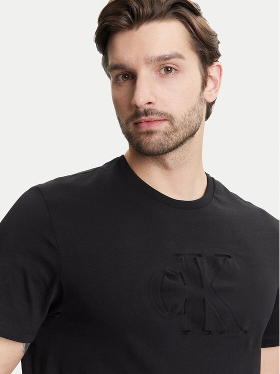 Calvin Klein Jeans Calvin Klein Jeans T-shirt Deboss Mono Graphic LV04RC824G Crna Regular Fit