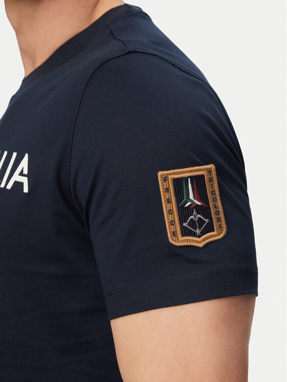 Aeronautica Militare Aeronautica Militare Camiseta 261TS2523UJ00682 Azul marino Regular Fit