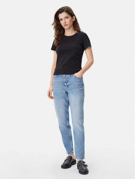 Calvin Klein Jeans Calvin Klein Jeans Majica Logo J20J225540 Črna Regular Fit