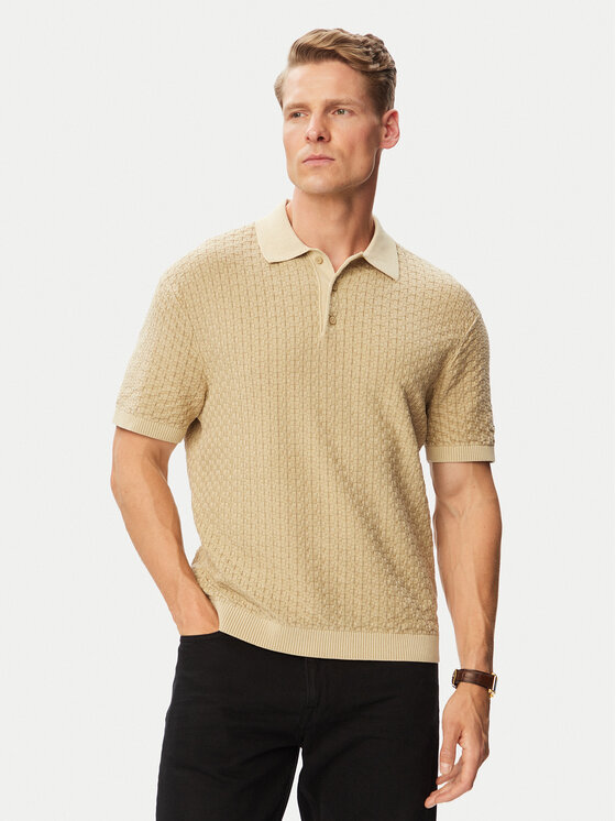 Tommy Hilfiger Tommy Hilfiger Polo MW0MW43246 Beis Regular Fit