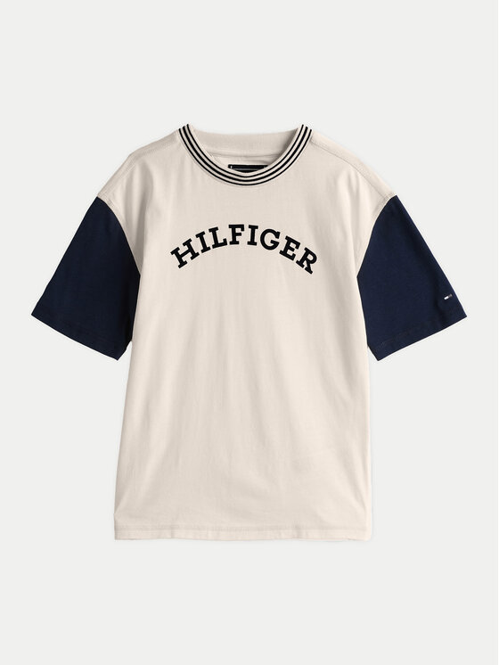 Tommy Hilfiger Tommy Hilfiger T-shirt Monotype Graphic KB0KB09360 Beige Regular Fit