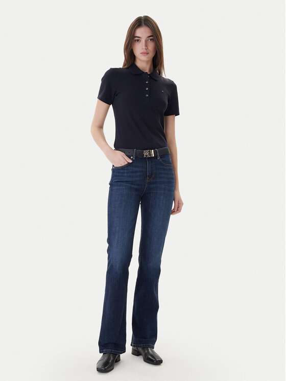 Tommy Hilfiger Tommy Hilfiger Polo 1985 WW0WW42047 Tamnoplava Slim Fit