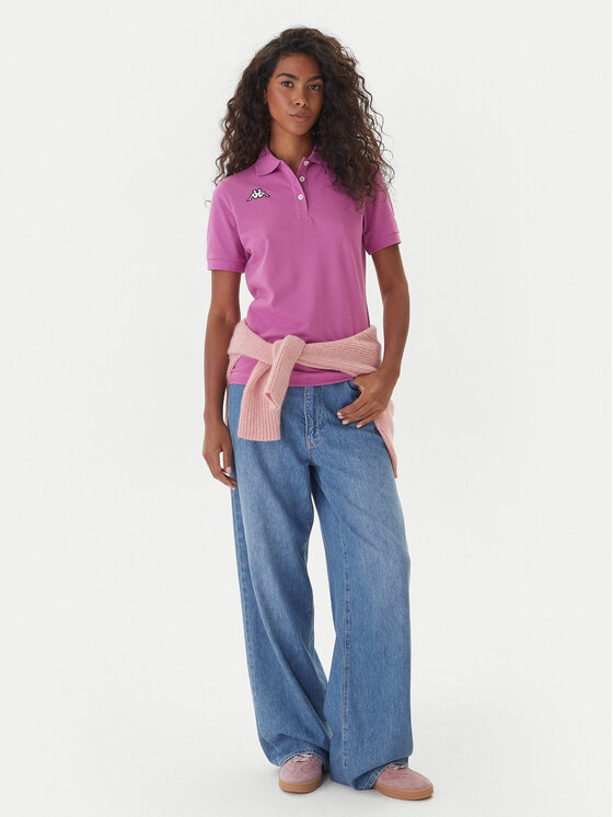 Kappa Kappa Polo Logo Sharas Wss 302B3C0 Violeta Regular Fit