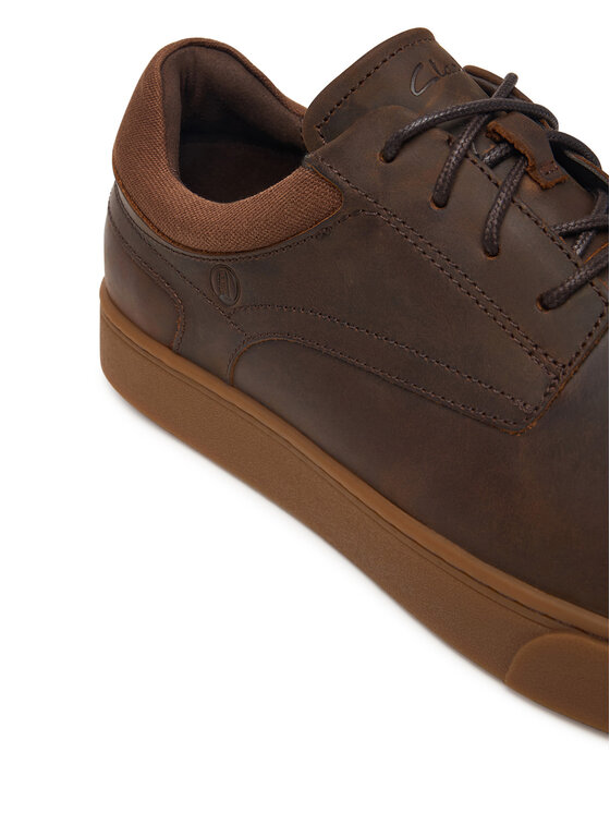 Clarks Sneakersy Clarks Lydford Lo 26320143 Brązowy