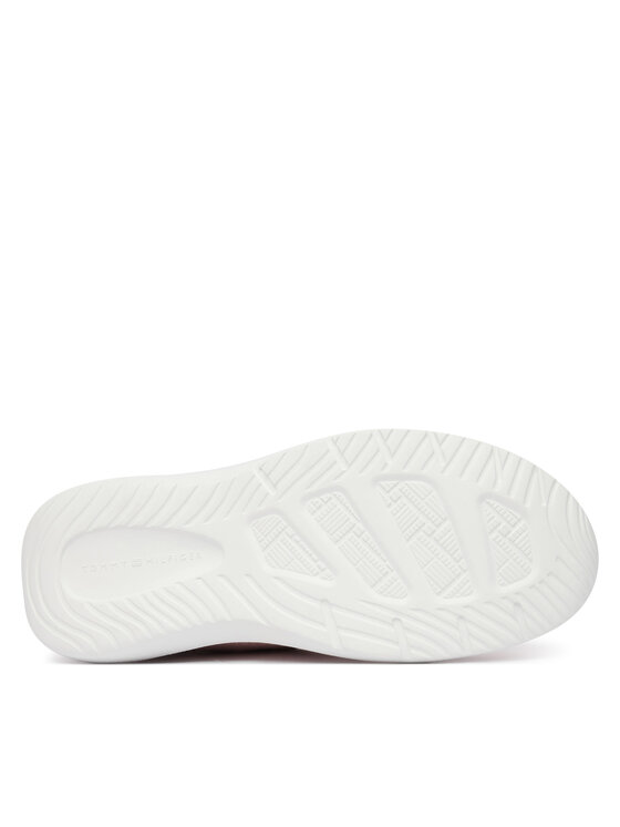 Tommy Hilfiger Sneakersy Tommy Hilfiger Th Knit Extralight Runner FW0FW09112 Svetlo béžová