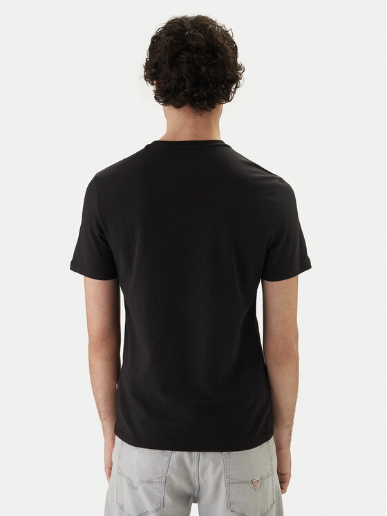 Guess Guess Футболка F6GI02 J1314 Чорний Slim Fit