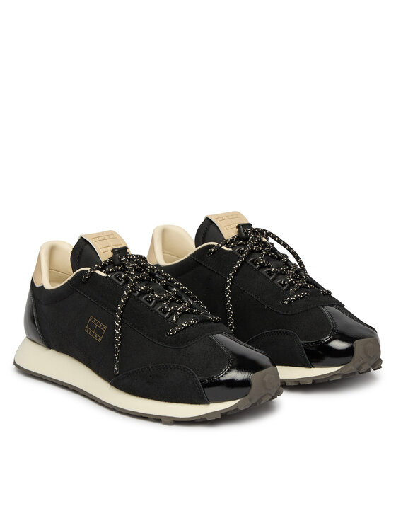 Tommy Jeans Sportcipők Tommy Jeans Tjw Retro Archive Runner Suede EN0EN03125 Fekete