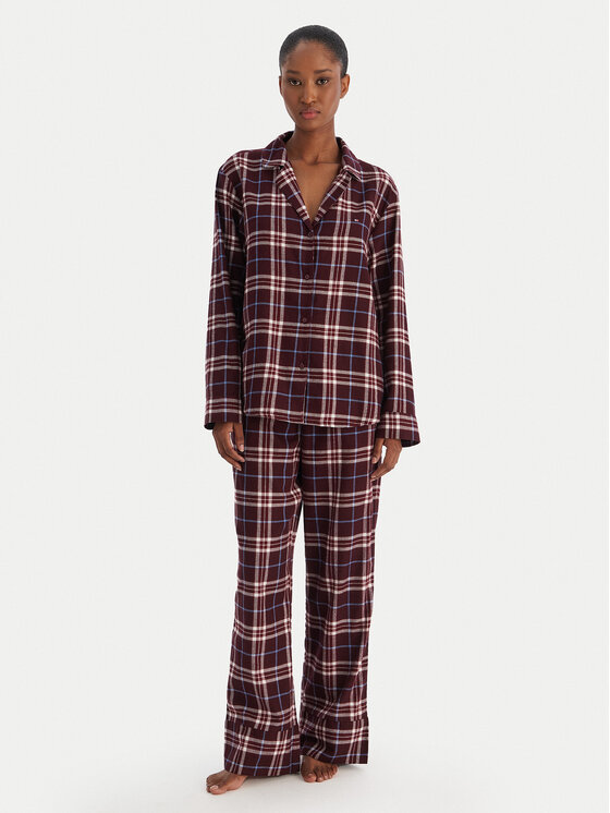 Tommy Hilfiger Tommy Hilfiger Pijama UW0UW06158 Guinda/burdeos Regular Fit