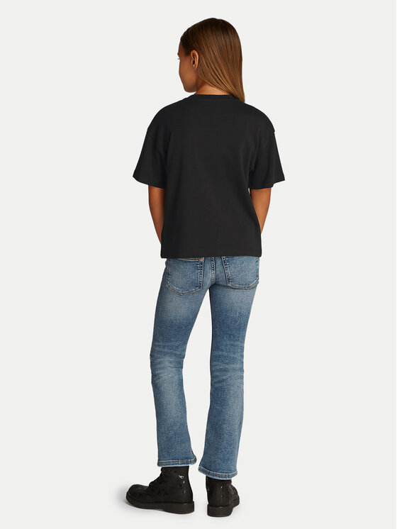 Calvin Klein Jeans Calvin Klein Jeans Camiseta Script Logo IG0IG02864 Negro Boxy Fit