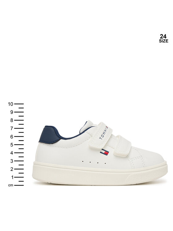 Tommy Hilfiger Αθλητικά Tommy Hilfiger Low Cut Velcro Sneaker T1X9-35216-1355 M Λευκό