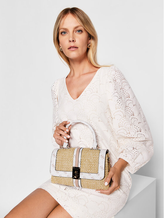 Guess Táska Guess Kasiint Raffia Top Handle Flap HWSG841 7200 Színes