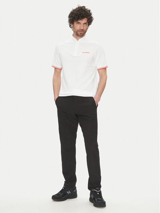 KARL LAGERFELD KARL LAGERFELD Pólóing 745022 552232 Fehér Regular Fit