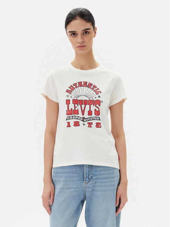 Levi's® Levi's® T-shirt Perfect 17369-3024 Bijela Standard Fit