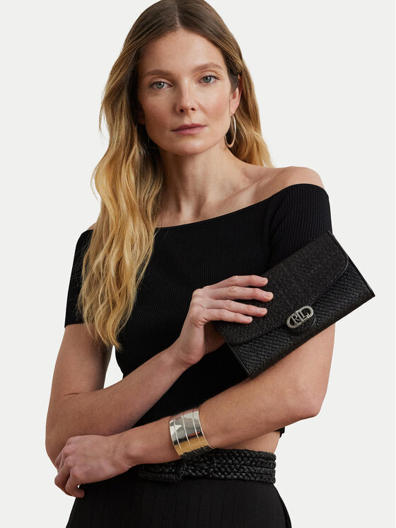LAUREN RALPH LAUREN Ročna torba LAUREN RALPH LAUREN 432966881002 Črna