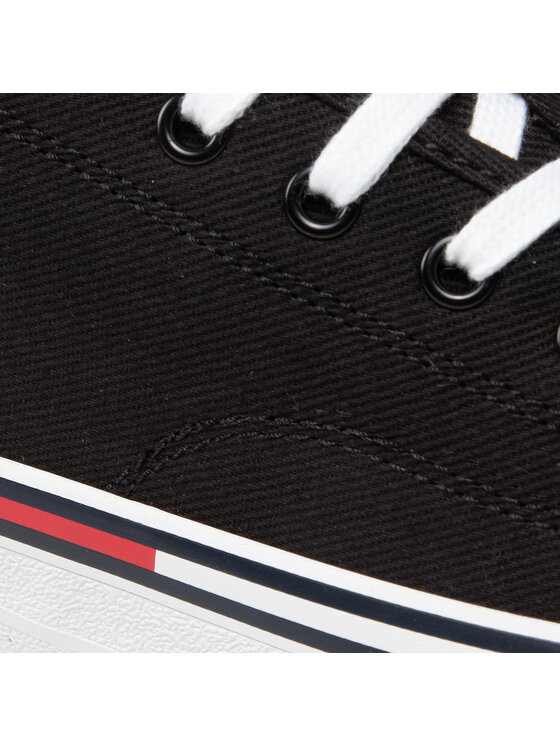 Tommy Jeans Tenisówki Tommy Jeans Essential Low Cut EM0EM00962 Czarny