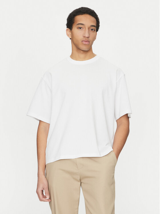 Jack & Jones Jack & Jones T-shirt Manchester 12275656 Bianco Cropped Fit