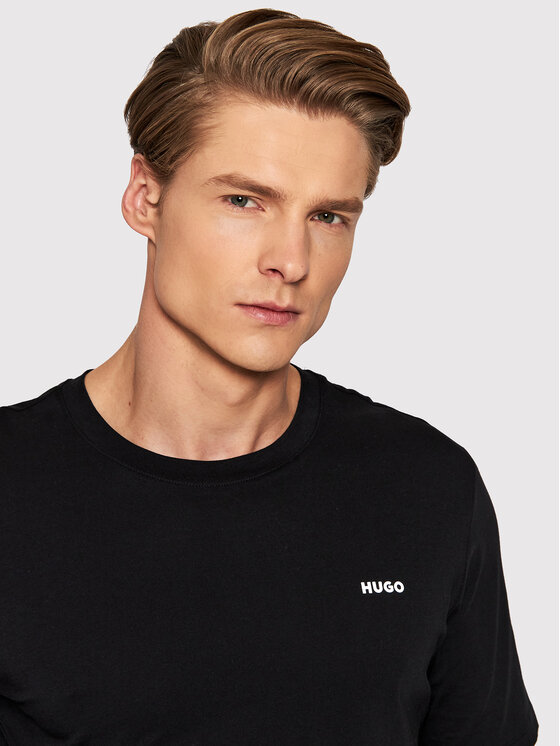 HUGO Hugo Majica Dero222 50466158 Črna Regular Fit