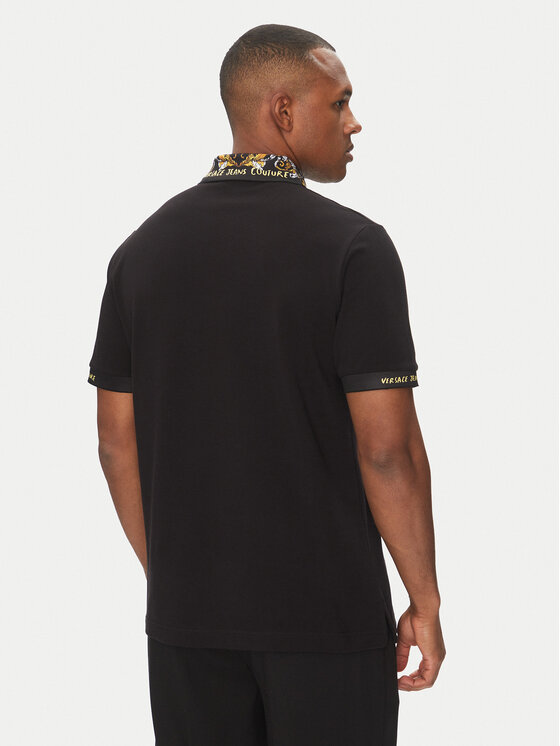 Versace Jeans Couture Versace Jeans Couture Поло 78GAGT04 Чорний Regular Fit