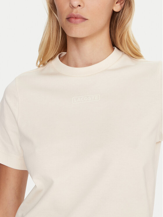 Lacoste Lacoste Camiseta TF0355 Beis Regular Fit