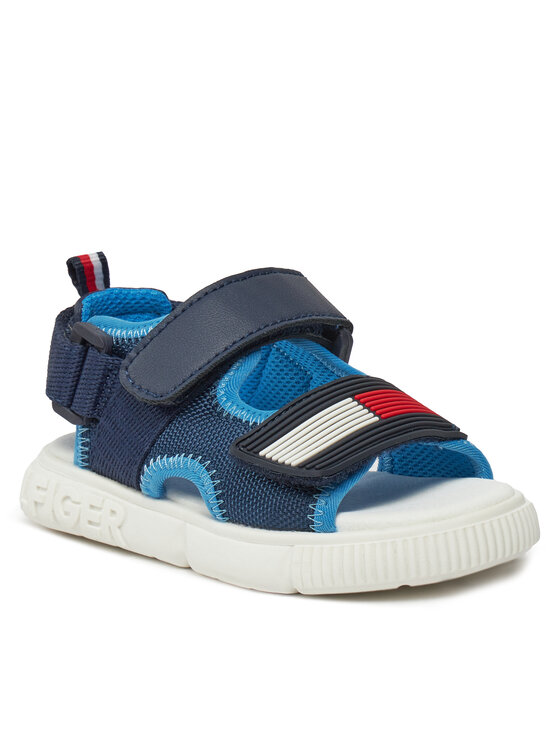 Tommy Hilfiger Sandale Tommy Hilfiger Velcro T1B2-33420-1591 S Tamnoplava