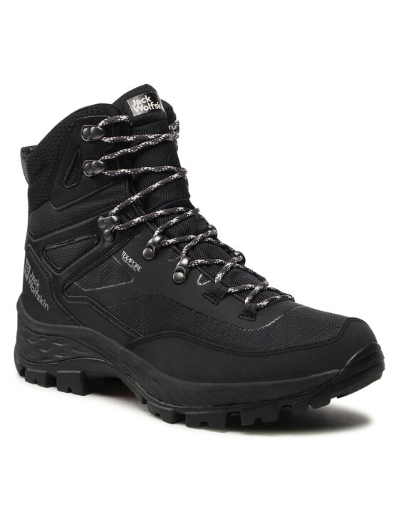 Jack Wolfskin Turistiniai batai Jack Wolfskin Rebellion Guide Texapore Mid M 4053791 Juoda