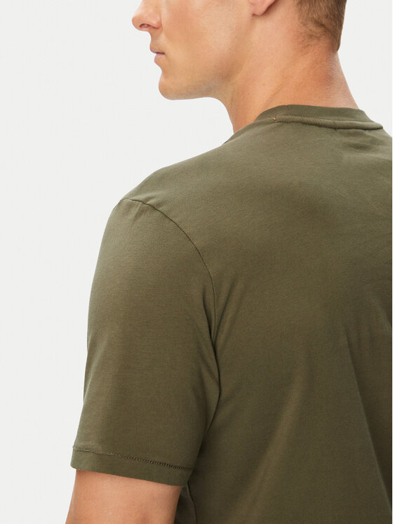 Napapijri Napapijri Camiseta S-Badge NP0A8949 Caqui Regular Fit
