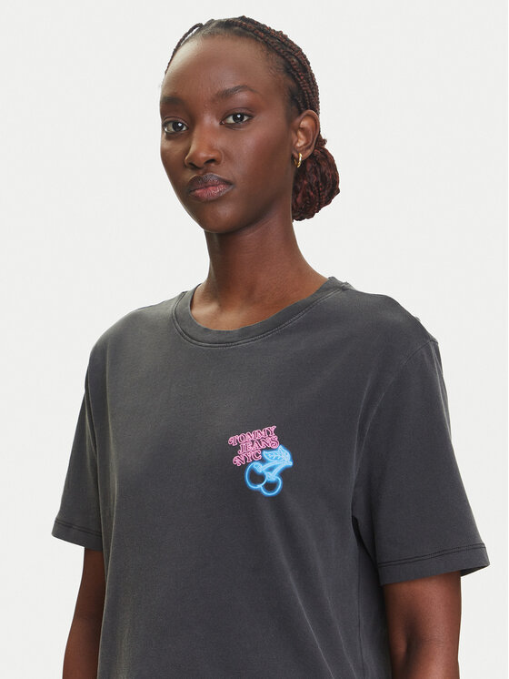 Tommy Jeans Tommy Jeans T-Shirt Neon DW0DW21358 Γκρι Relaxed Fit