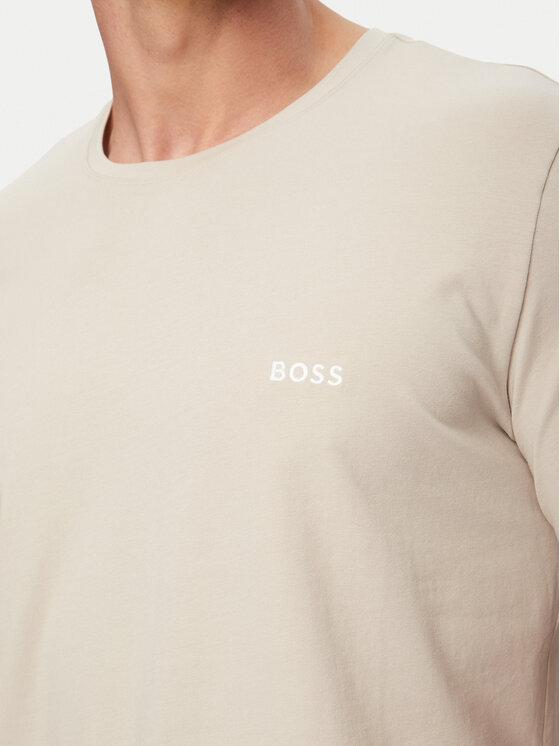 BOSS BOSS Camiseta Mix&Match 50515312 Beige claro Regular Fit
