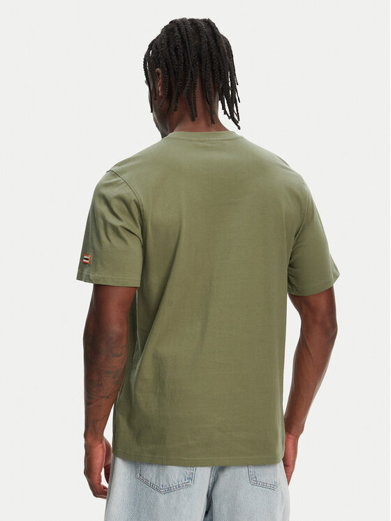 Hunter Hunter T-shirt Duart Graphic HARM0033251 Kaki Regular Fit