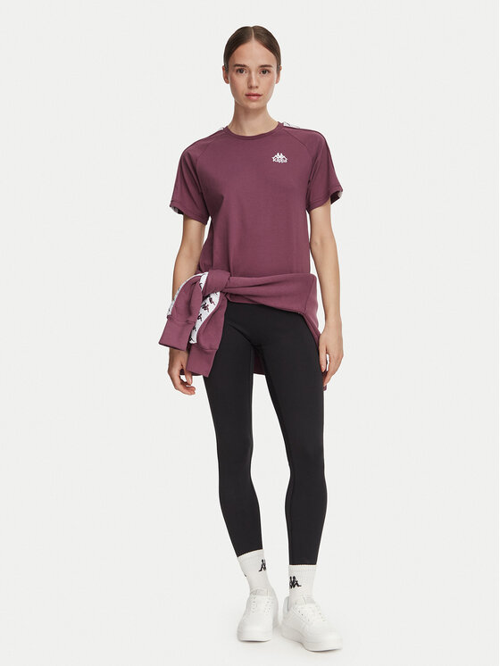Kappa Kappa Majica 371U6WW Vijolična Regular Fit