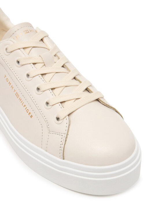 Tommy Hilfiger Сникърси Tommy Hilfiger Th Feminine Platform Cheetah FW0FW09693 Светлобежов