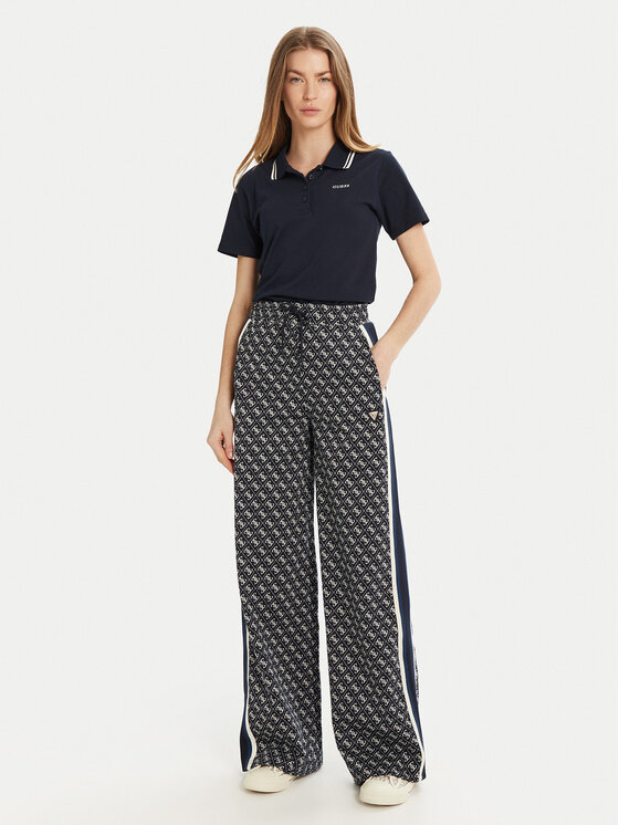 Guess Guess Поло V5GP06 KCOK1 Cиній Slim Fit
