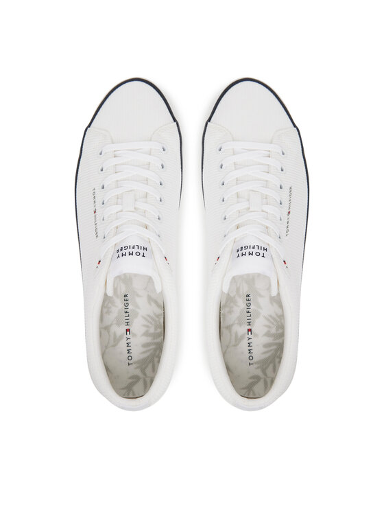 Tommy Hilfiger Гуменки Tommy Hilfiger Hi Vulc Core Low Ii Mesh FM0FM05513 Бял
