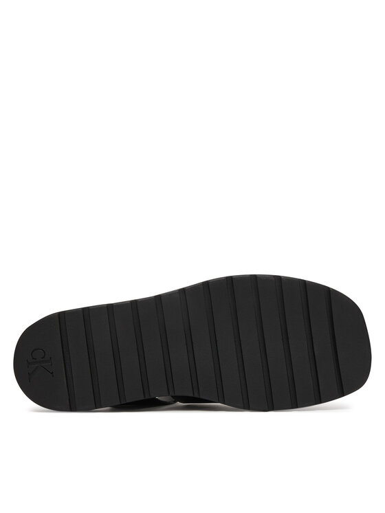 Calvin Klein Sandali Calvin Klein Sq Molded Sndl Fisher Lth HW0HW02870 Črna