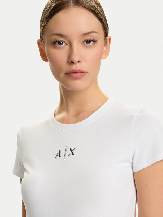 Armani Exchange Armani Exchange Camiseta XW001382 AF16294 U0002 Blanco Slim Fit