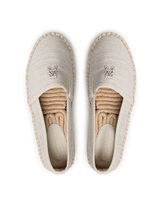 Tommy Hilfiger Εσπαντρίγιες Tommy Hilfiger Th Woven Espadrille FW0FW07343 Μπεζ