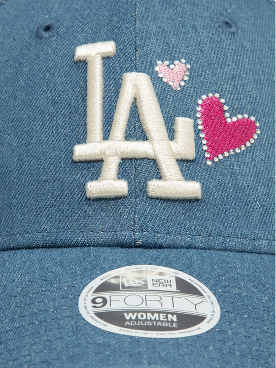 New Era Kšiltovka New Era Los Angeles Dodgers Denim Icon 9Forty 60595350 Modrá