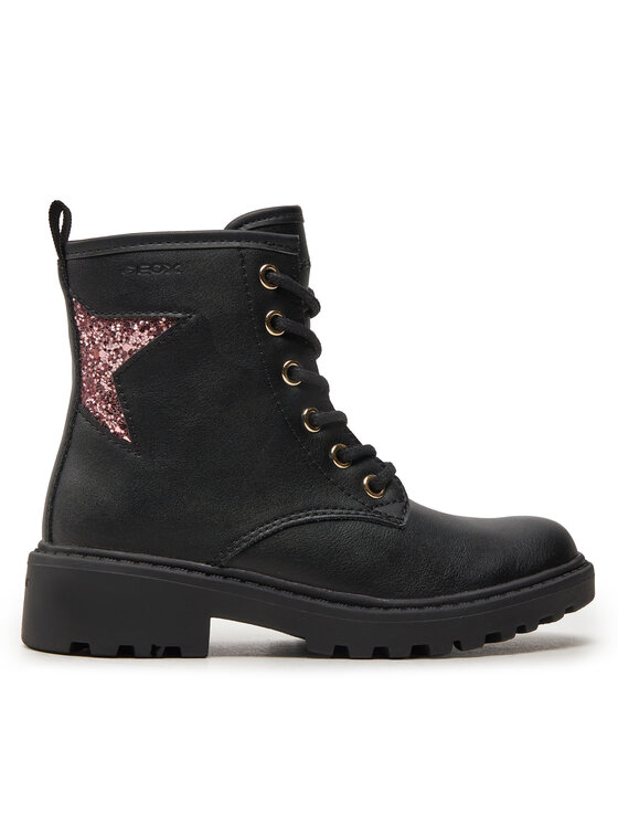 Geox Zimski škornji Geox Jr Casey J9420G 0BCEW C9B8W M Črna
